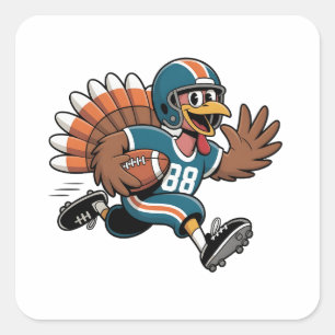 Sticker Carré Thanksgiving Football Turquie Imaginaire Football