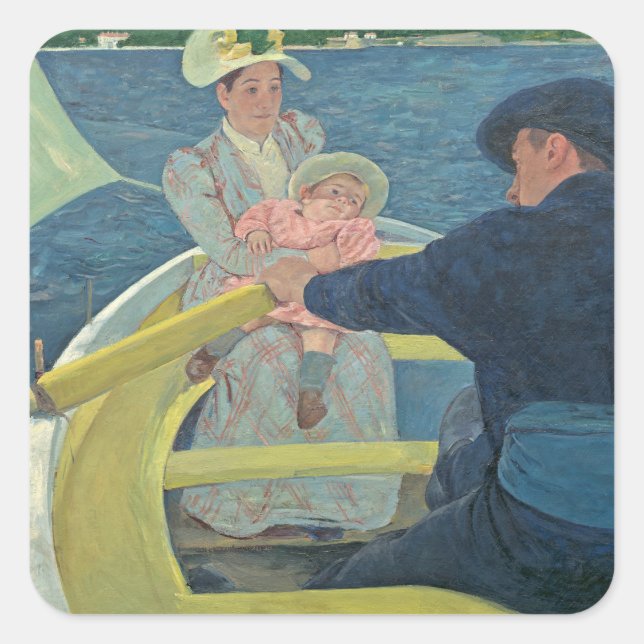 Sticker Carré The Boating Party, 1893-94 (Devant)
