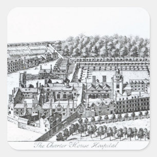 Sticker Carré The Charterhouse Hospital, c.1720