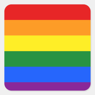 Sticker Carré The Colors of the rainbow