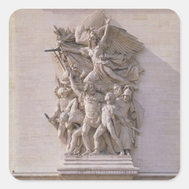 Sticker Carré The Departure of the Volunteers in 1792 or The Mar (Devant)