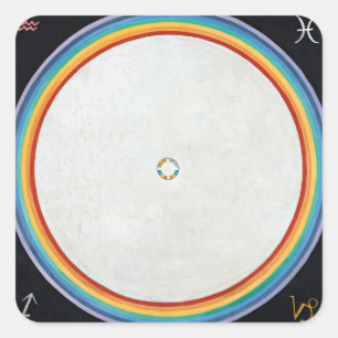 Sticker Carré The Dove, No.14. par Hilma af Klint