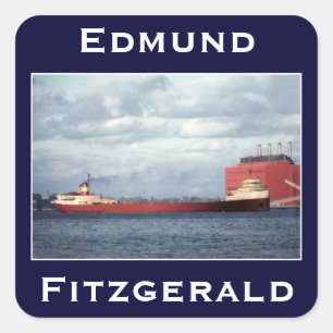 Sticker Carré The Edmund Fitzgerald