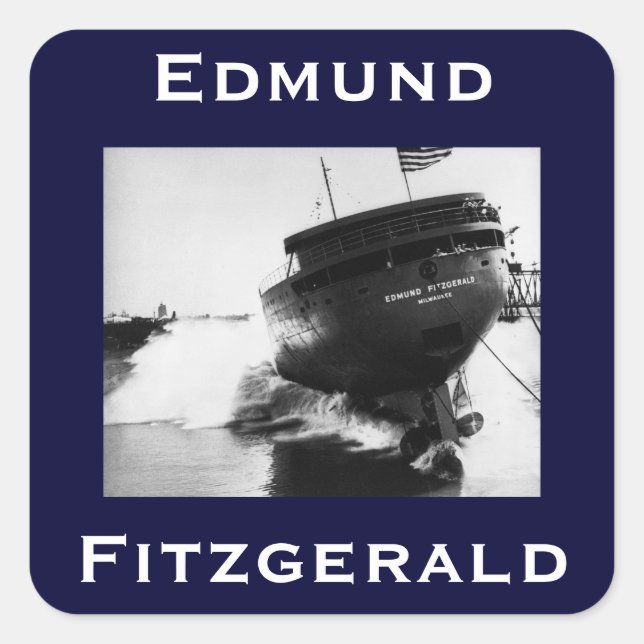 Sticker Carré The Edmund Fitzgerald (Devant)