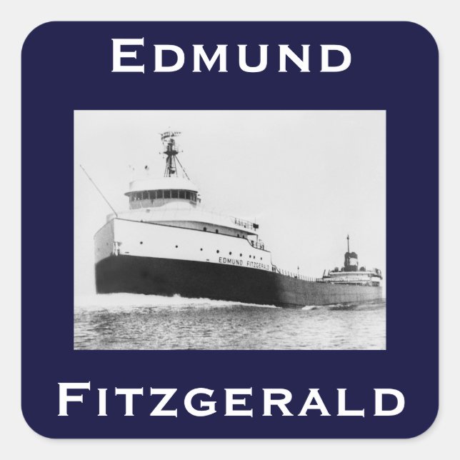 Sticker Carré The Edmund Fitzgerald (Devant)