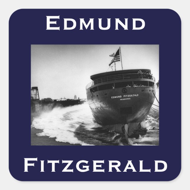 Sticker Carré The Edmund Fitzgerald (Devant)