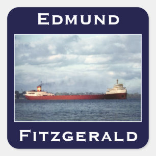 Sticker Carré The Edmund Fitzgerald