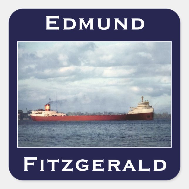 Sticker Carré The Edmund Fitzgerald (Devant)
