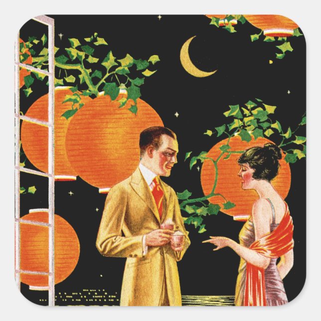 Sticker Carré The English Woolen Mills Company (Devant)