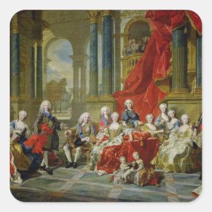 Sticker Carré The Family of Philip V, 1743
