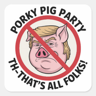 Sticker Carré The Final Snort: Ending the Political Monopoly