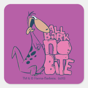 Sticker Carré The Flintstones   Dino - All Bark No Bite