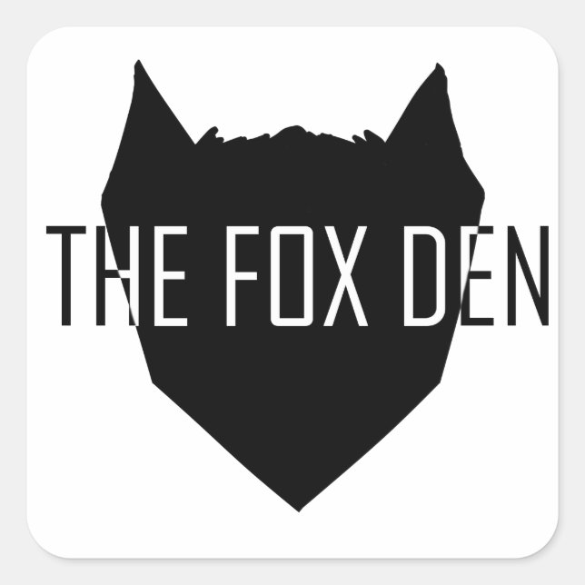 Sticker Carré "The Fox Den" (Devant)