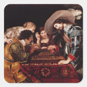Sticker Carré The Game de backgammon