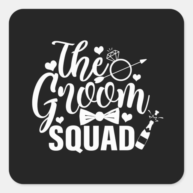 Sticker Carré The Groom Squad 2 (Devant)