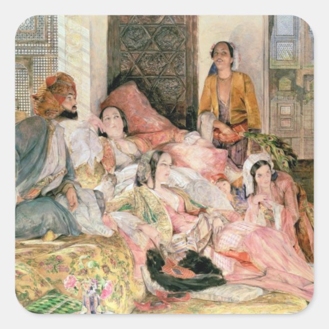 Sticker Carré The Harem, c.1850 (Devant)