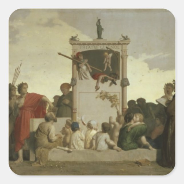 Sticker Carré The Human Comedy, c.1852 (Devant)