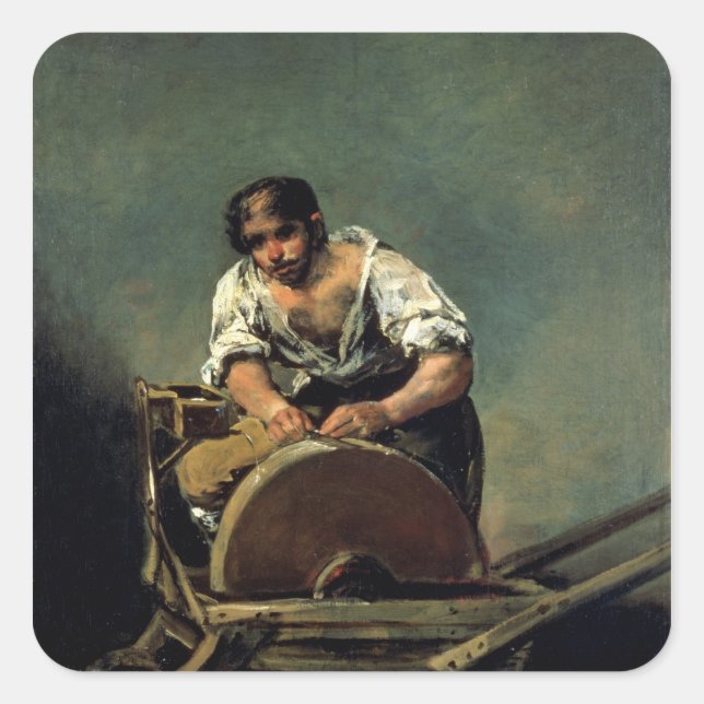 Sticker Carré The Knife-Grinder, c.1808-12 (Devant)