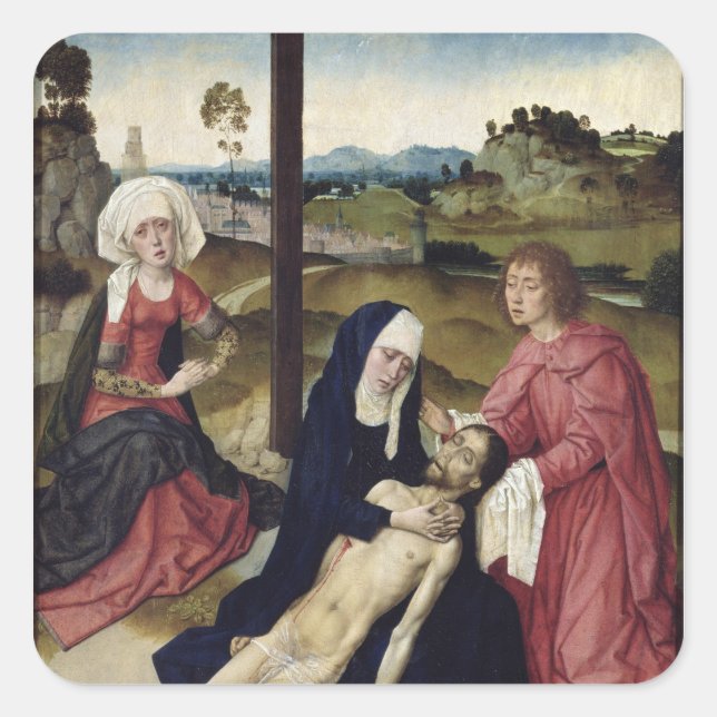 Sticker Carré The Lamentation, c.1455-60 (Devant)
