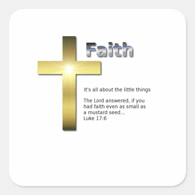 Sticker Carré The Little Things (Devant)