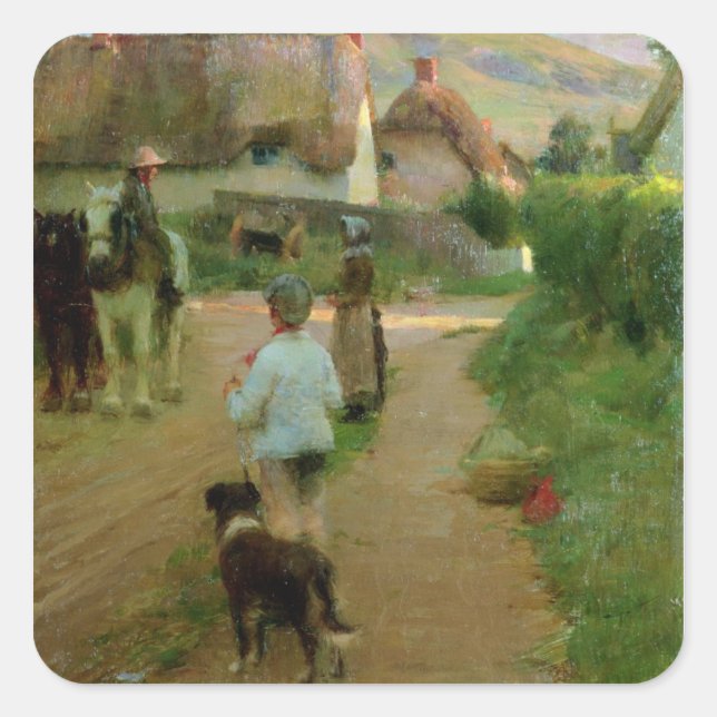 Sticker Carré The Loiterers, 1888 (Devant)