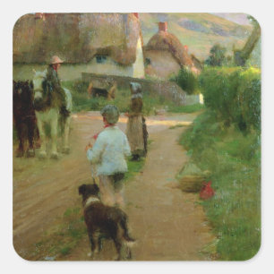Sticker Carré The Loiterers, 1888