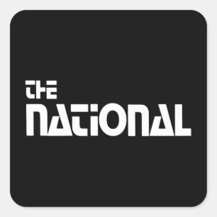 Sticker Carré The National - Habillage promotionnel (1980)