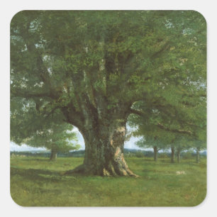 Sticker Carré The Oak of Flagey, called Vercingetorix