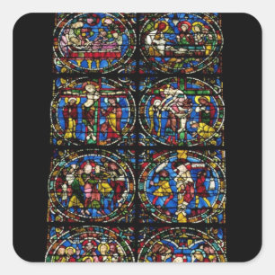 Sticker Carré The Passion, lancet window in the west facade, 12t