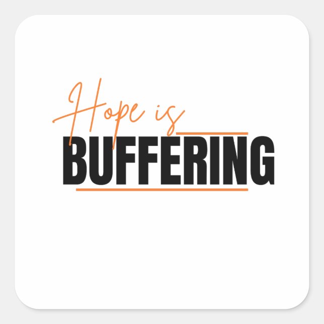 Sticker Carré The Process of Hope (Devant)