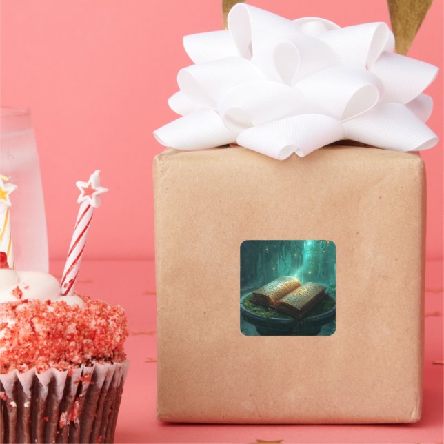 Sticker Carré The Sacred Book of Moss and Magic (Fête)