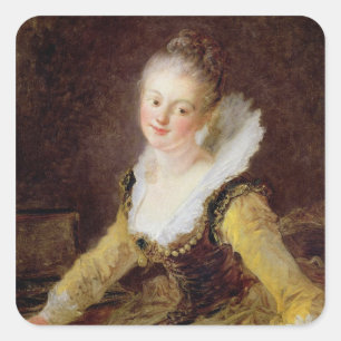 Sticker Carré The Study, ou The Song, c.1769