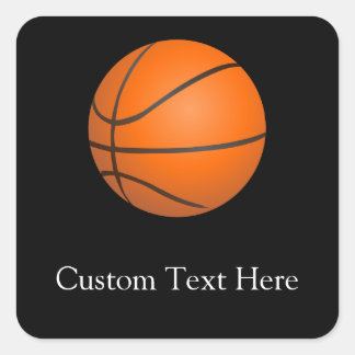 Sticker Carré Théème de basket-ball