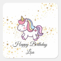 thème anniversaire de la licorne
