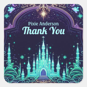 Sticker Carré Thème Fairy Fairy Party - Fairytale After Dark