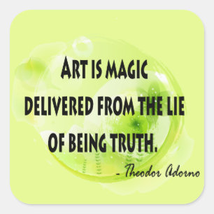 Sticker Carré Theodor Adorno