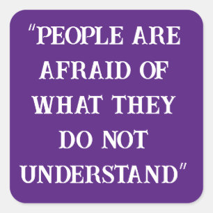 Sticker Carré Théoriste du complot