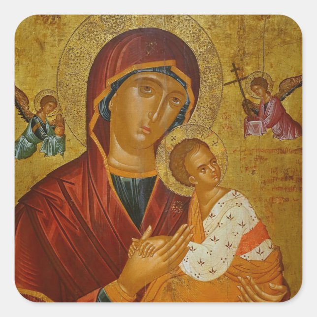 Sticker Carré Theotokos Amolyntos (Devant)