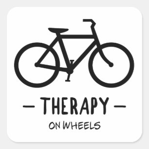 Sticker Carré Thérapie Sur Roues