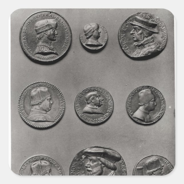 Sticker Carré Thomas Bohier, Pierre Briconnet, Simon (Devant)