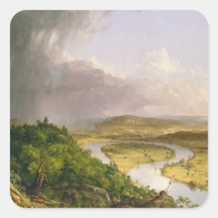 Sticker Carré Thomas Cole The Oxbow The Connecticut River