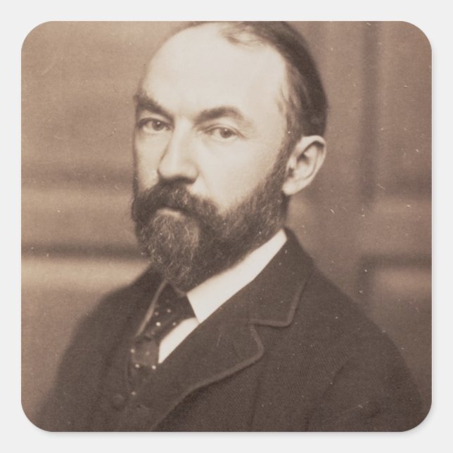 Sticker Carré Thomas Hardy (1840-1928) (photo sépia) (Devant)
