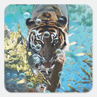 Tigre sous l'eau imaginaire nature animale