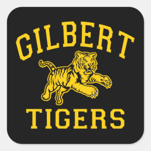Sticker Carré Tigres de Gilbert
