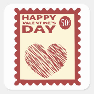 Sticker Carré Timbre