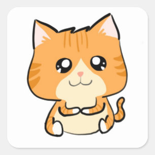 Sticker Carré Timmy le chat !