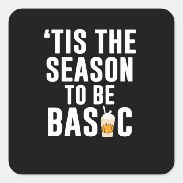 Sticker Carré Tis The Season Basic (Devant)