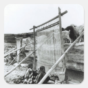 Sticker Carré tisserands navajo, vers 1914