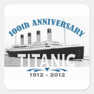 Sticker Carré Titanic Sinking 100 ans Anniversaire