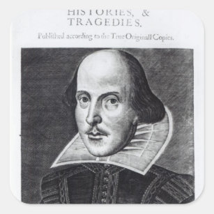 Sticker Carré Titlepage, 'M. William Shakespeares